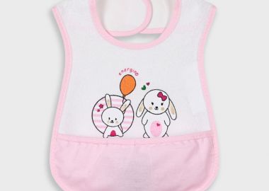 Energiers βρεφική σαλιάρα με ήχο για κορίτσι | ΡΟΖ - Energiers - 